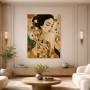 Elegantes Porträt als Gallery Print oder Kunstdruck mit goldenen Akzenten