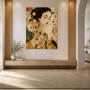 Elegantes Porträt als Gallery Print oder Kunstdruck mit goldenen Akzenten