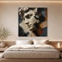 Antike Skulptur als Wandbild oder Gallery Print mit abstrakten Farbfeldern