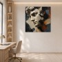 Antike Skulptur als Wandbild oder Gallery Print mit abstrakten Farbfeldern