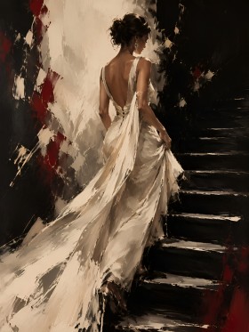 Elegantes Damenmotiv als Modernes Wandbild oder Fine Art Print