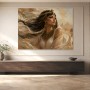 Ägyptische Königin als Leinwandbild oder Acrylbild mit goldener Eleganz
