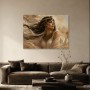 Ägyptische Königin als Leinwandbild oder Acrylbild mit goldener Eleganz