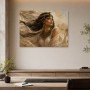 Ägyptische Königin als Leinwandbild oder Acrylbild mit goldener Eleganz