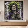 Medusa-Porträt als Wandbild oder Acrylbild mit urbaner Ausdruckskraft