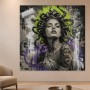 Medusa-Porträt als Wandbild oder Acrylbild mit urbaner Ausdruckskraft