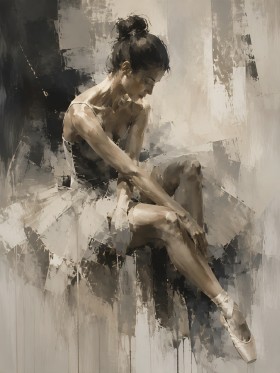 Elegantes Porträt zwischen Leinwand und Fine Art Print Elegantes Porträt zwischen Leinwand und Fine Art Print