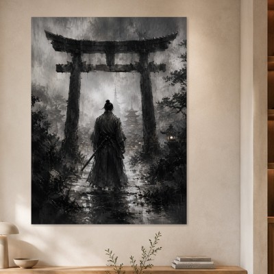 Mystischer Samurai als Wandbild oder Fine Art Print