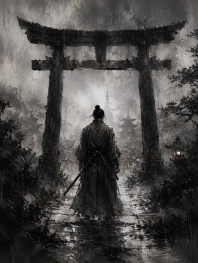 Mystischer Samurai als Wandbild oder Fine Art Print Mystischer Samurai als Wandbild oder Fine Art Print