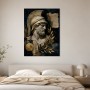 Antiker Krieger als Leinwandbild oder Poster mit goldenen Akzenten