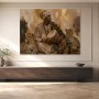 Afrikanische Kunst mit Trommler, als Poster oder Leinwand