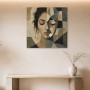 Abstraktes Porträt als Acrylbild oder Kunstdruck