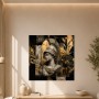 Antikes Wandbild mit Büste, Kunstwerk oder Modernes Wandbild