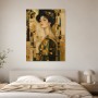 Porträt in Gold und Dunkelgrün, Kunstwerk oder Wandbild