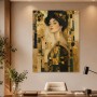 Porträt in Gold und Dunkelgrün, Kunstwerk oder Wandbild