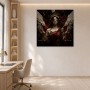 Symbolische Frauenfigur als Leinwand oder Acrylbild mit Waage