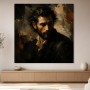 Dunkles Porträt zwischen Leinwandbild und Fine Art Print