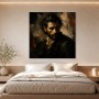 Dunkles Porträt zwischen Leinwandbild und Fine Art Print