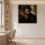 Dunkles Porträt zwischen Leinwandbild und Fine Art Print