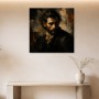 Dunkles Porträt zwischen Leinwandbild und Fine Art Print
