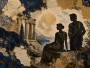 Klassisches Wandbild oder Fine Art Print mit antiker Küstenszene