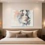 Elegantes Porträt als Kunstdruck und Wandbild in zarten Pastelltönen