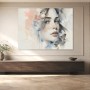 Elegantes Porträt als Kunstdruck und Wandbild in zarten Pastelltönen