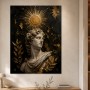 Antike Statue mit Goldakzenten als Wandbild oder Fine Art Print