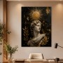 Antike Statue mit Goldakzenten als Wandbild oder Fine Art Print