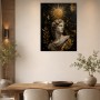 Antike Statue mit Goldakzenten als Wandbild oder Fine Art Print