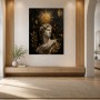 Antike Statue mit Goldakzenten als Wandbild oder Fine Art Print
