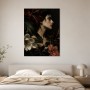 Elegantes Porträt mit Blüten als Fine Art Print oder Acrylbild