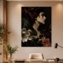 Elegantes Porträt mit Blüten als Fine Art Print oder Acrylbild