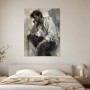 Nachdenkliches Männerporträt als Leinwandbild oder Kunstdruck