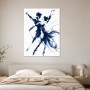 Tänzerische Silhouetten in Blau, als Wandbild oder Kunstdruck