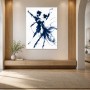 Tänzerische Silhouetten in Blau, als Wandbild oder Kunstdruck