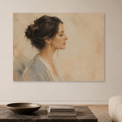 Elegantes Porträt als Leinwand oder Fine Art Print