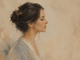 Elegantes Porträt als Leinwand oder Fine Art Print