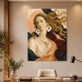Elegantes Porträt als Poster oder Acrylbild mit fließenden Formen