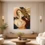 Elegantes Porträt als Poster oder Acrylbild mit fließenden Formen