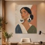 Porträt mit ruhiger Eleganz, Wandbild oder Kunstdruck