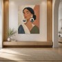 Porträt mit ruhiger Eleganz, Wandbild oder Kunstdruck
