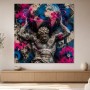 Graffiti Gott Atlas als Modernes Wandbild oder Gallery Print