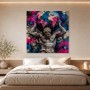 Graffiti Gott Atlas als Modernes Wandbild oder Gallery Print