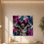 Graffiti Gott Atlas als Modernes Wandbild oder Gallery Print