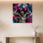 Graffiti Gott Atlas als Modernes Wandbild oder Gallery Print