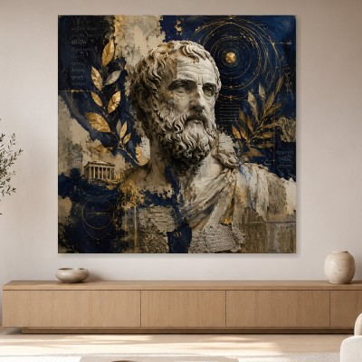 Griechisches Philosophenporträt als Wandbild oder Kunstdruck