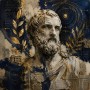 Griechisches Philosophenporträt als Wandbild oder Kunstdruck