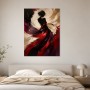 Abstraktes Wandbild oder Fine Art Print mit eleganter Frauen-Silhouette