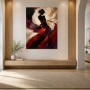 Abstraktes Wandbild oder Fine Art Print mit eleganter Frauen-Silhouette